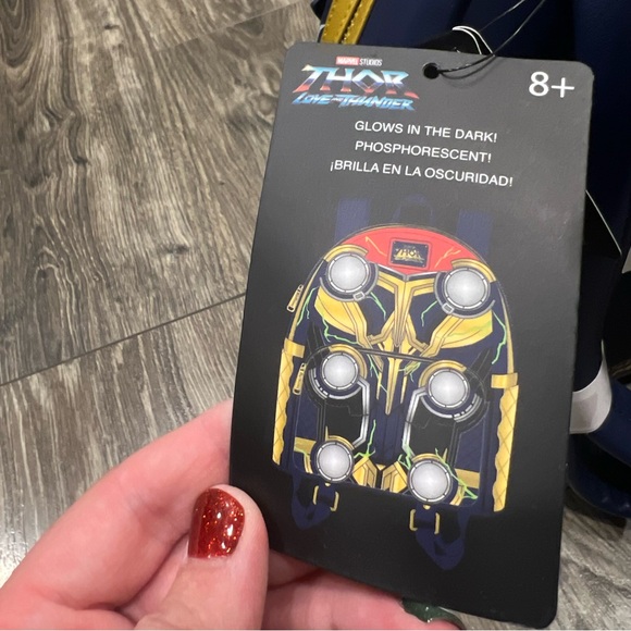 NWT! Loungefly Disney Marvel Thor Love and Thunder Cosplay Mini Backpack - Picture 6 of 8